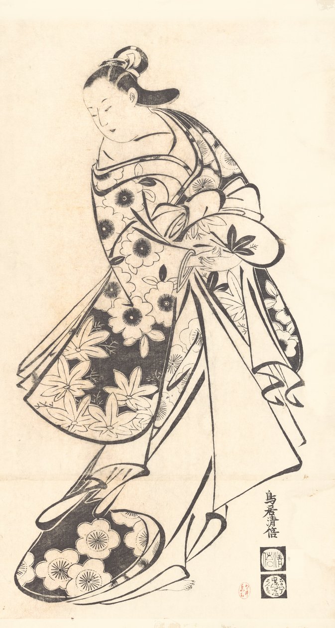 Cortesana de Torii Kiyomasu I