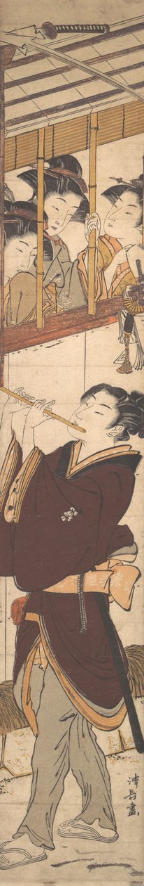 Una escena de Año Nuevo de Torii Kiyonaga