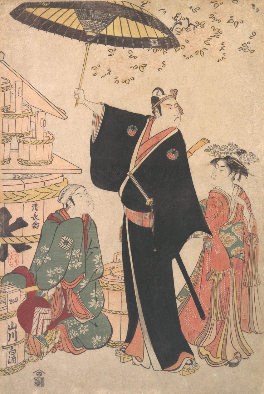 Ichikawa Yaozo III en el Papel de Sukeroku de la Obra Yukari no Edo-sakura, también conocido como..., 1784 de Torii Kiyonaga