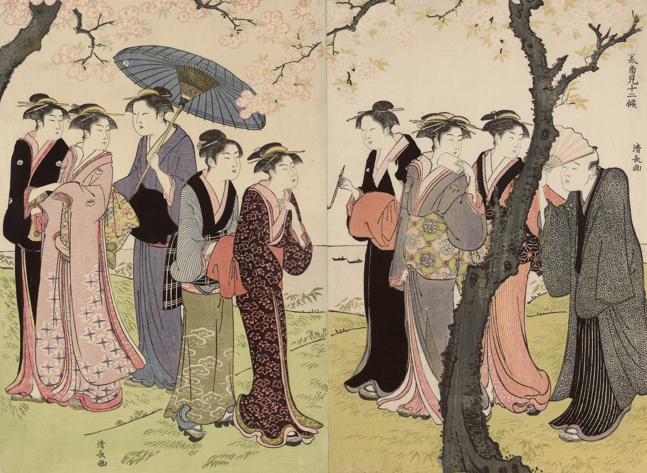 El tercer mes de Torii Kiyonaga