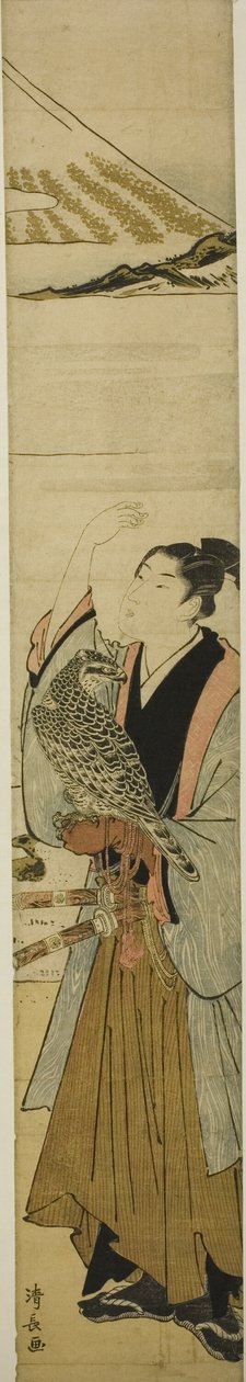 Joven con símbolos del primer sueño del año nuevo de Torii Kiyonaga
