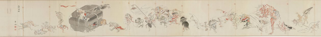 Hyakki Yako no Zu por Tosa Mitsuoki de Tosa Mitsuki