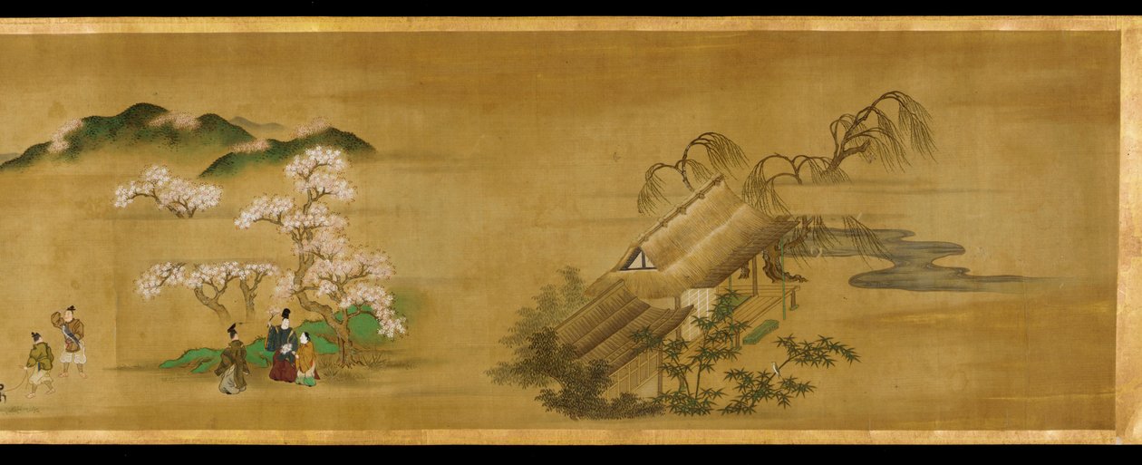 Paisajes de las cuatro estaciones, período Edo, siglo XVII de Tosa Mitsuoki