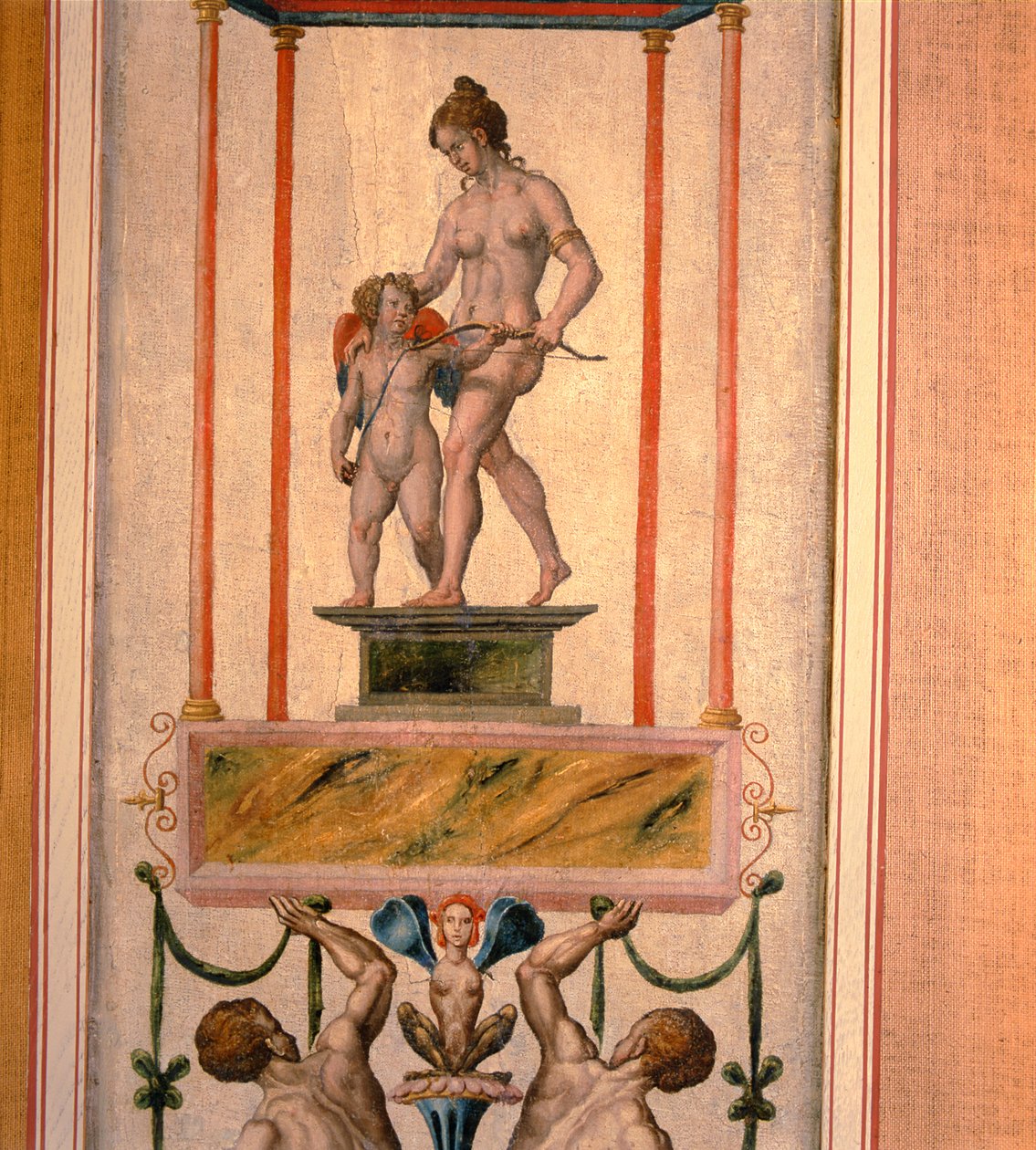 Panel Arabesco, que puede haber venido del Palacio Nonsuch, siglo XVI de Toto