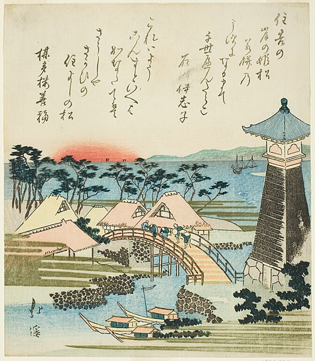 Faro de Sumiyoshi, Osaka de Totoya Hokkei