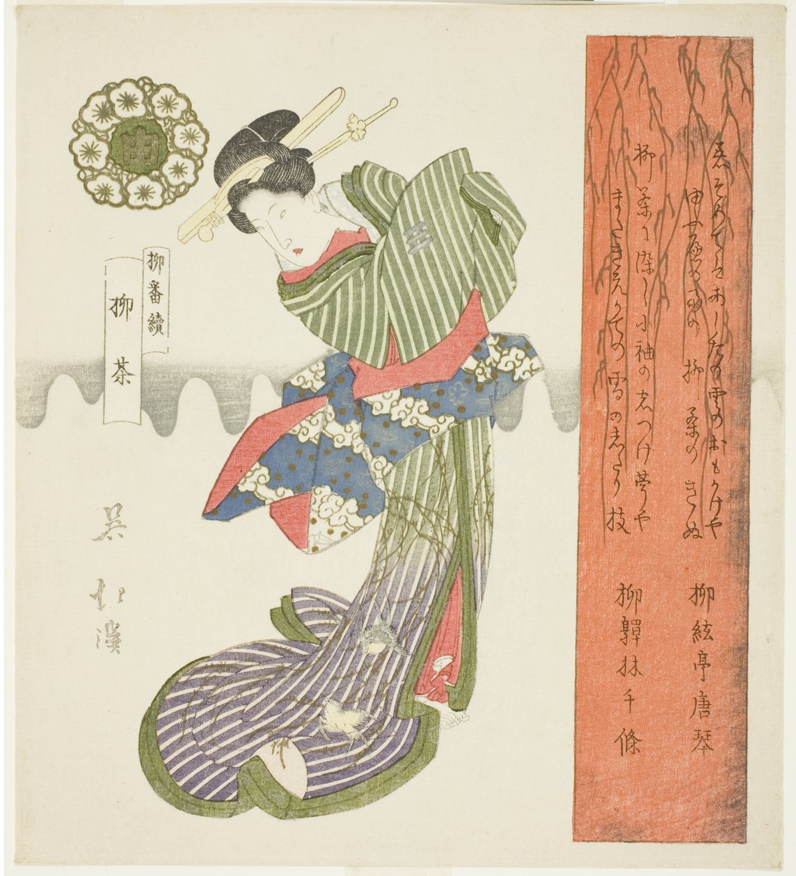 Té de Sauce, de la serie "Una Serie de Sauces" de Totoya Hokkei