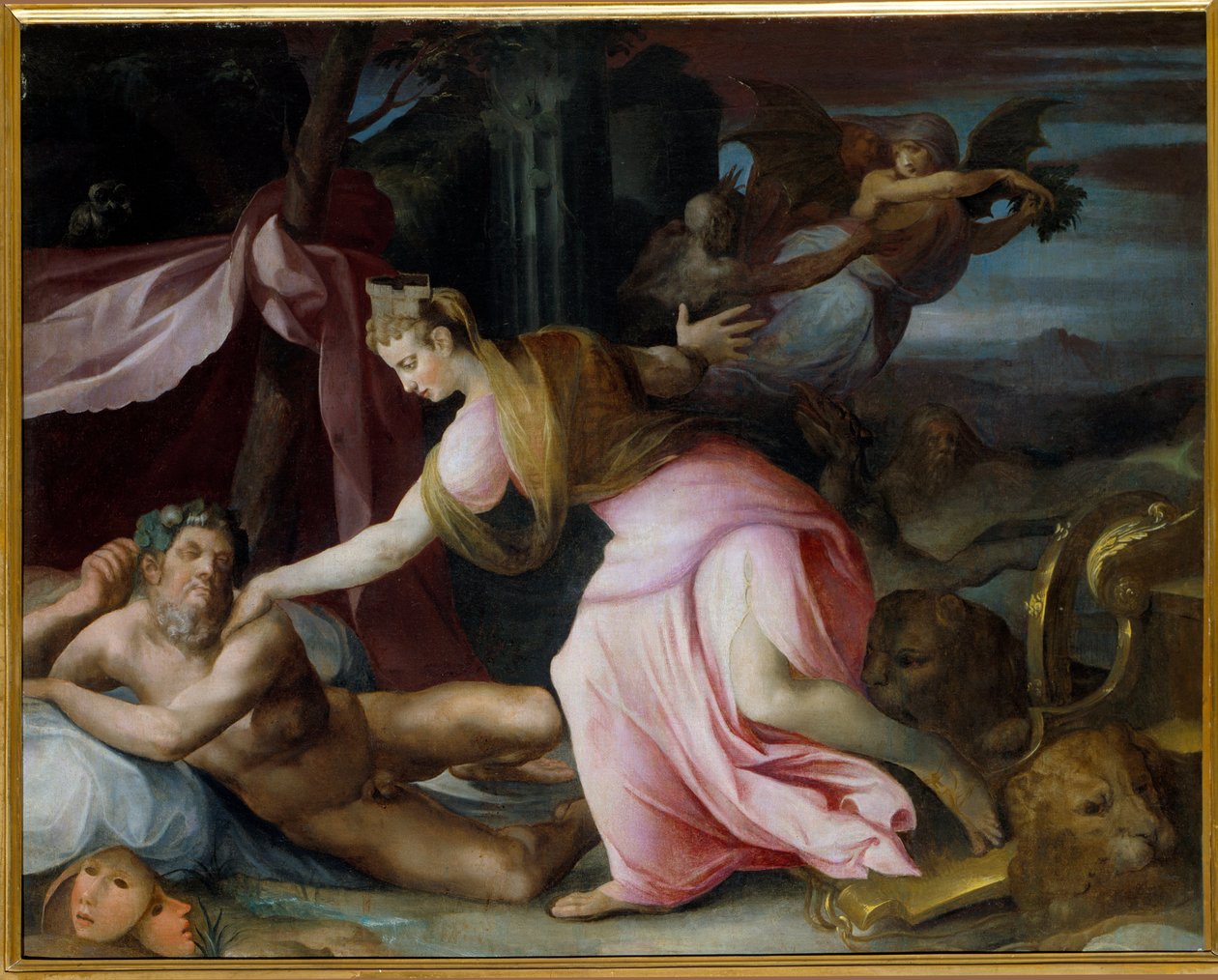 Cibeles despertando a Morfeo de Toussaint Dubreuil
