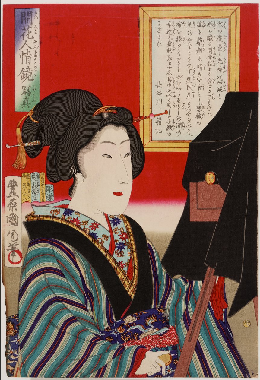 Espejo de la Naturaleza Humana: la Fotografía, era Meiji de Toyohara Kunichika