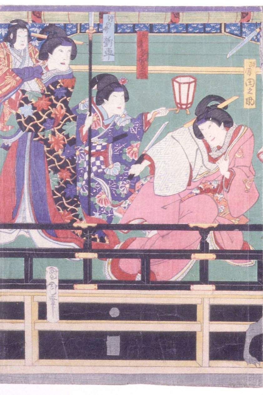 Sendai Hagi de Toyohara Kunichika
