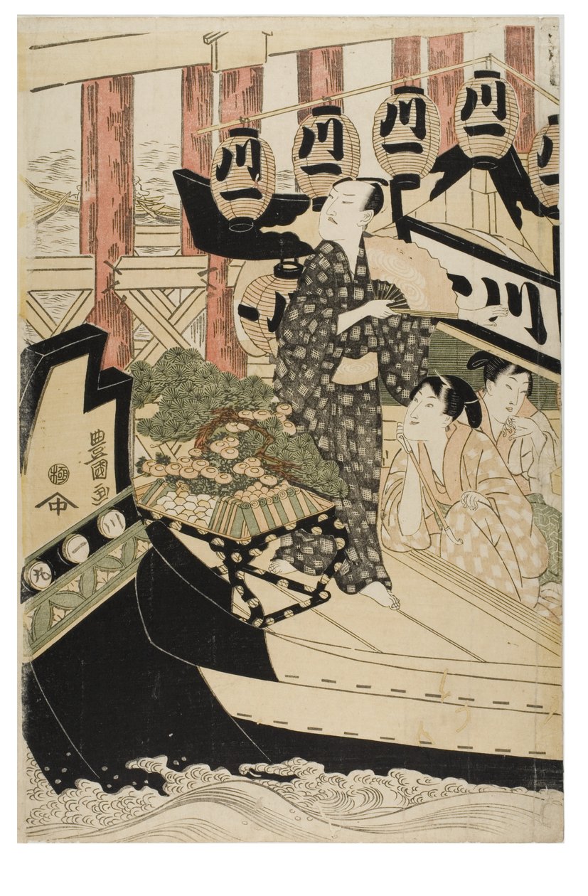 Actores en los Doce Meses de Toyokuni Utagawa