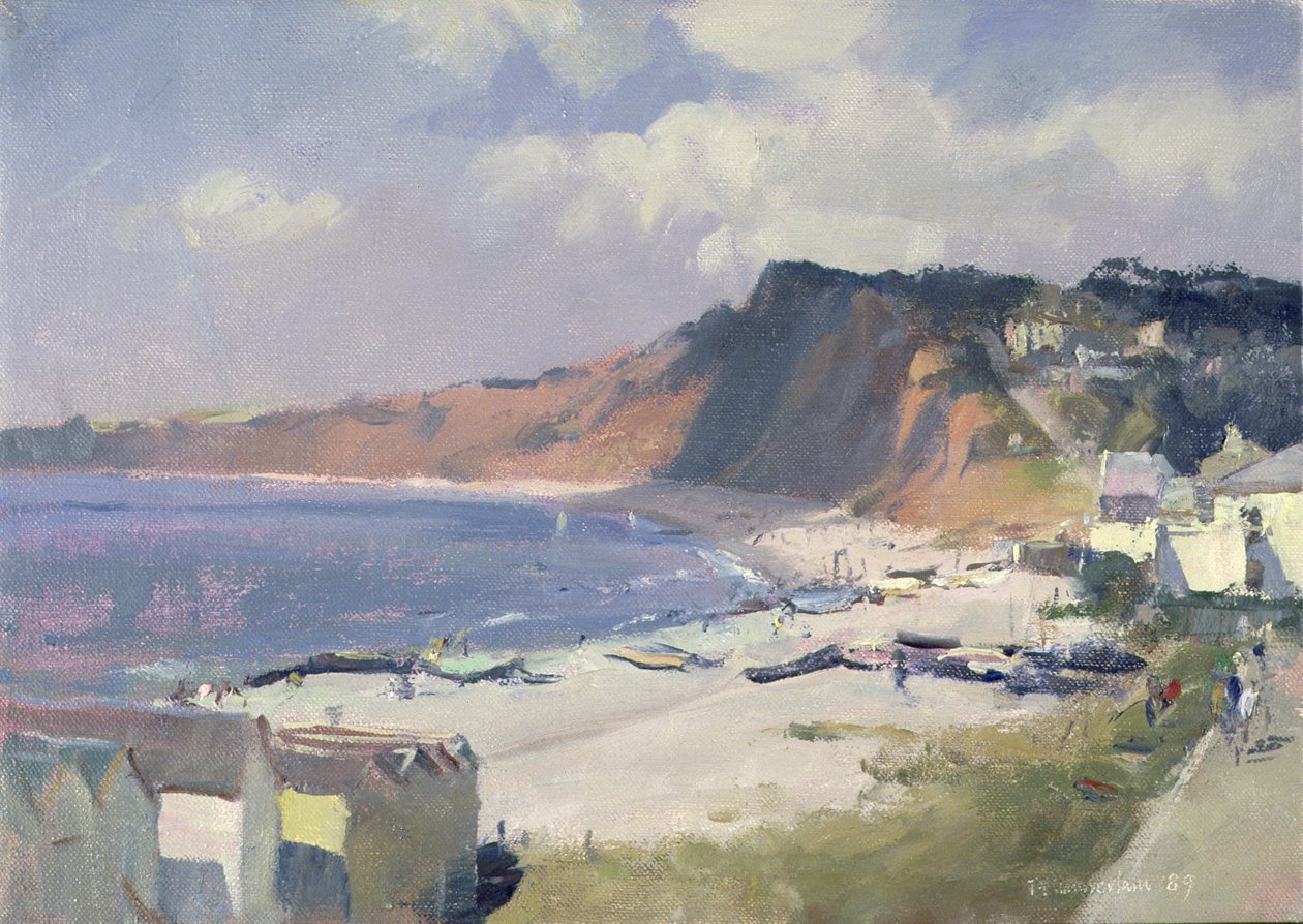 Mañana de verano en Budleigh Salterton, 1989 de Trevor Chamberlain