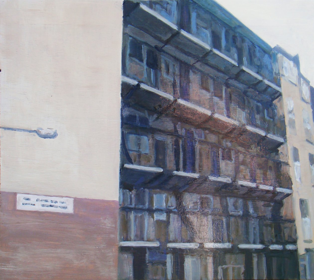 Un lugar para vivir 20, 2011 (óleo sobre contrachapado) de Trevor Burgess