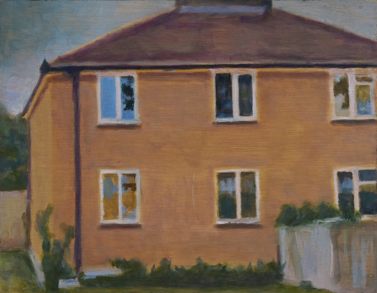 Un lugar para vivir 37, 2012 (óleo sobre contrachapado) de Trevor Burgess