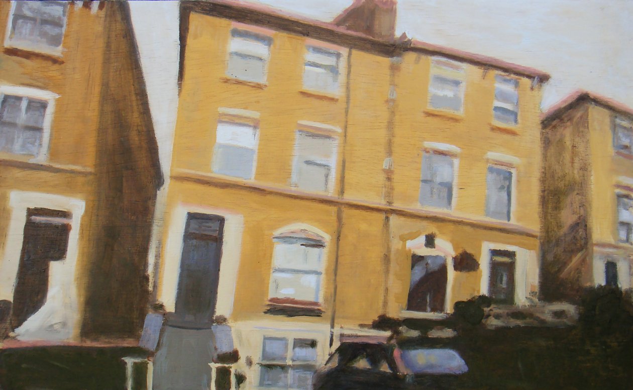Un lugar para vivir 41, 2012 (óleo sobre contrachapado) de Trevor Burgess