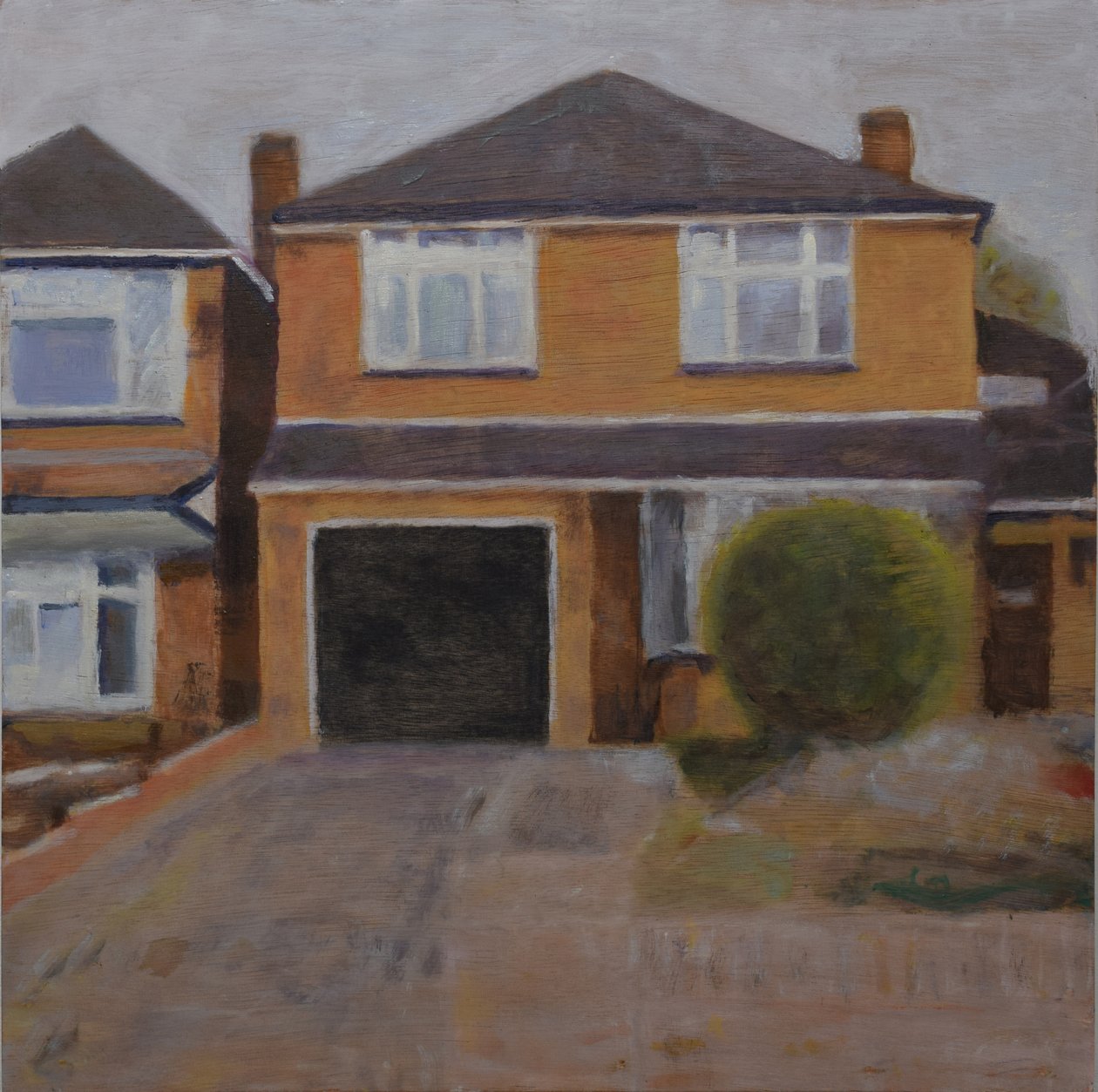 Un lugar para vivir 63, 2018(óleo sobre contrachapado) de Trevor Burgess