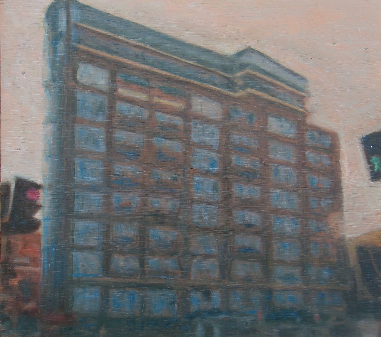 Un lugar para vivir 6, 2010 (óleo sobre contrachapado) de Trevor Burgess