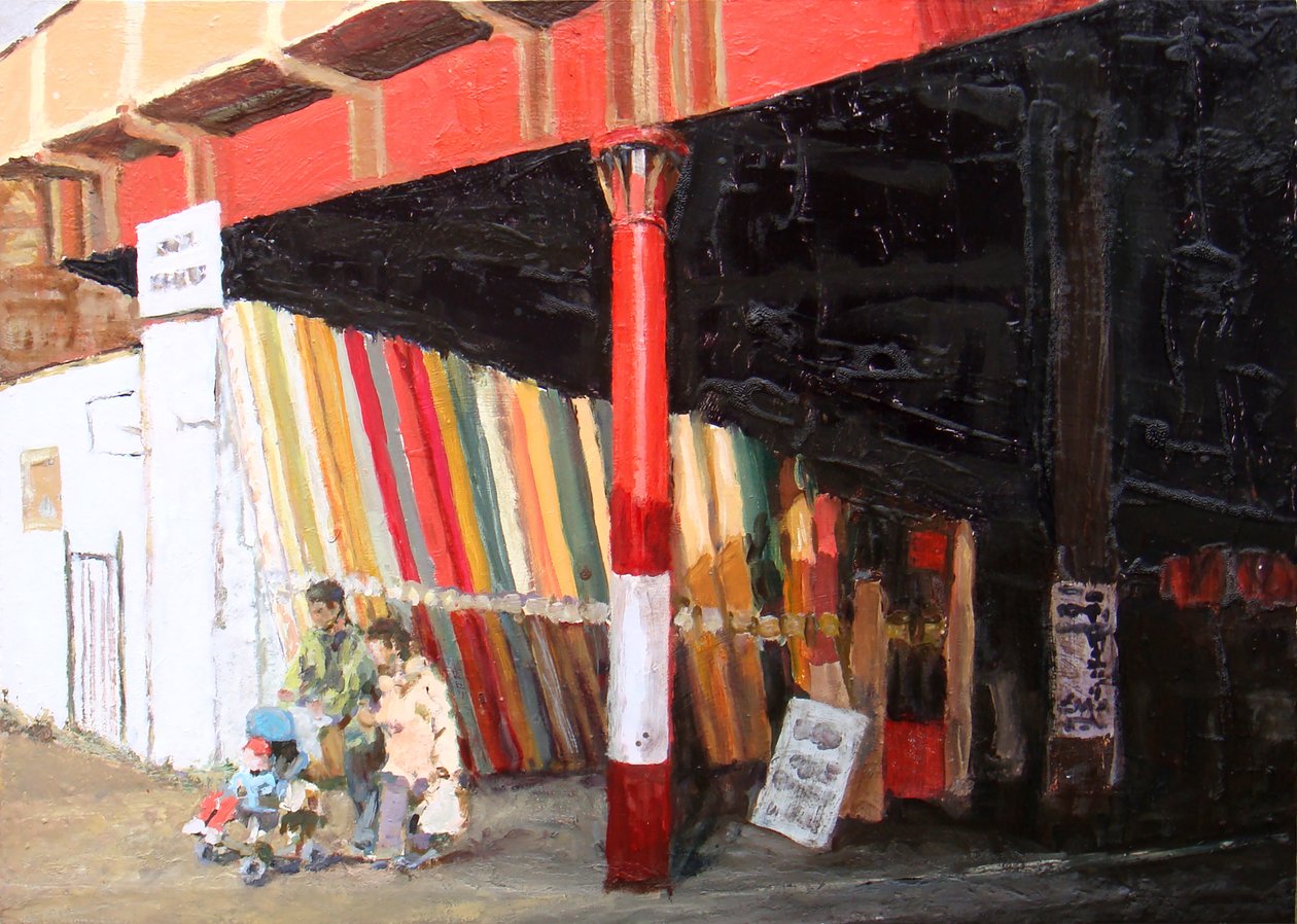 Alfombras, 2008 (óleo sobre tabla) de Trevor Burgess