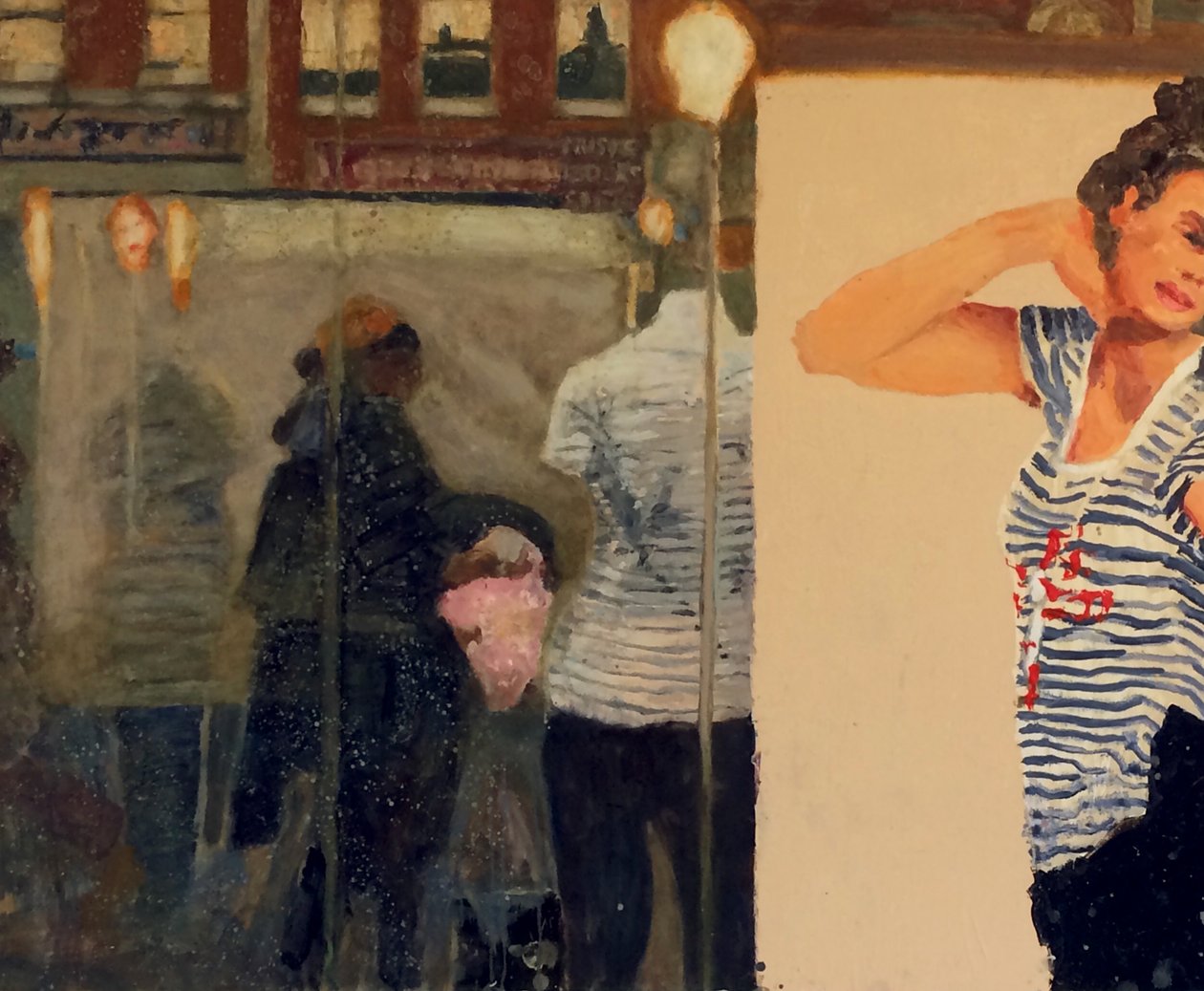 Modelos para la vida, 2019 (óleo sobre tabla) de Trevor Burgess