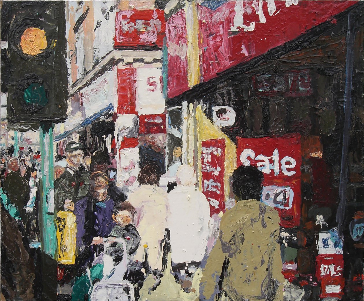 Venta, 2003 (óleo sobre tabla) de Trevor Burgess