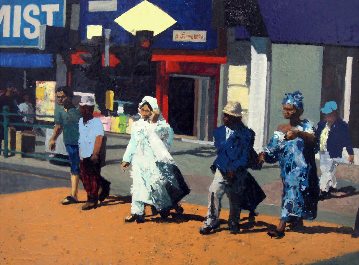 A partir de ahora, 2006 (óleo sobre lienzo) de Trevor Burgess