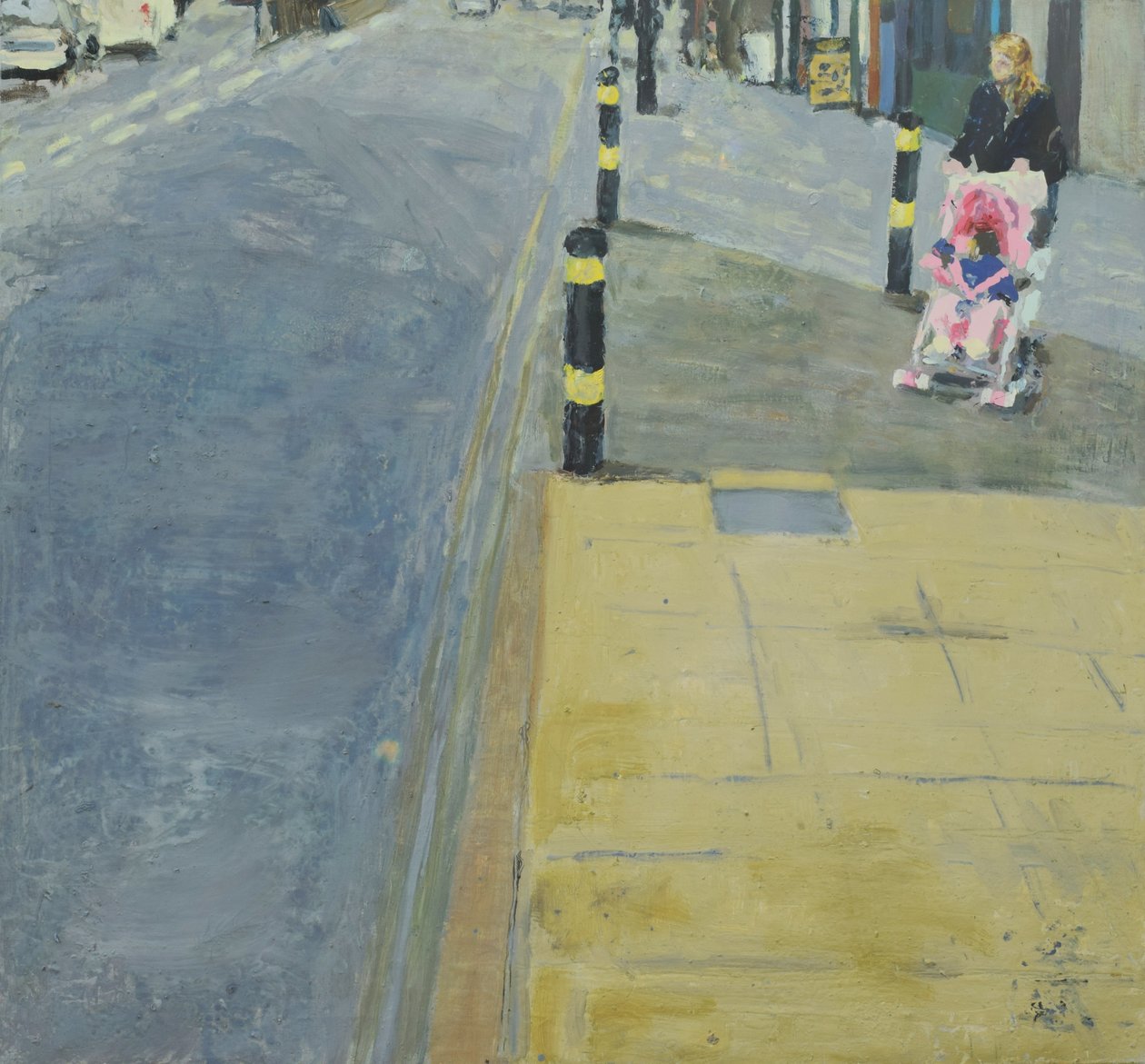 Pintura callejera, 2018 (óleo sobre lienzo) de Trevor Burgess