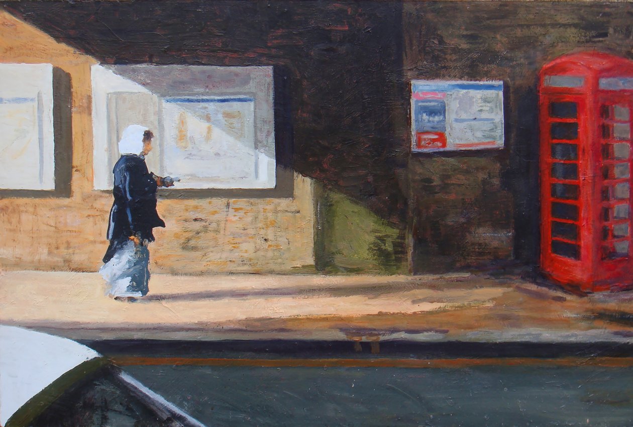 Bajo el puente, 2007 (óleo sobre tabla) de Trevor Burgess