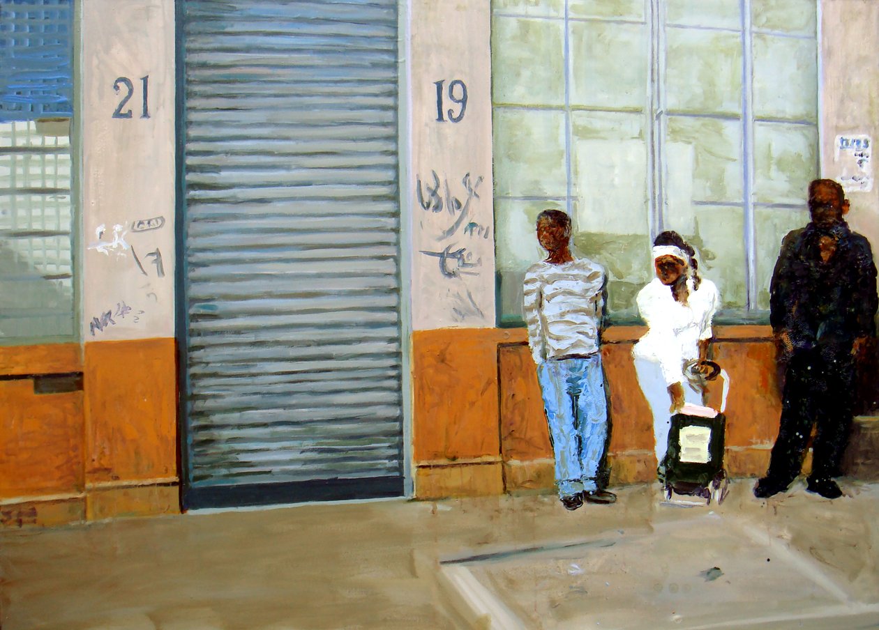 Waiting, 2009 (óleo sobre lienzo) de Trevor Burgess