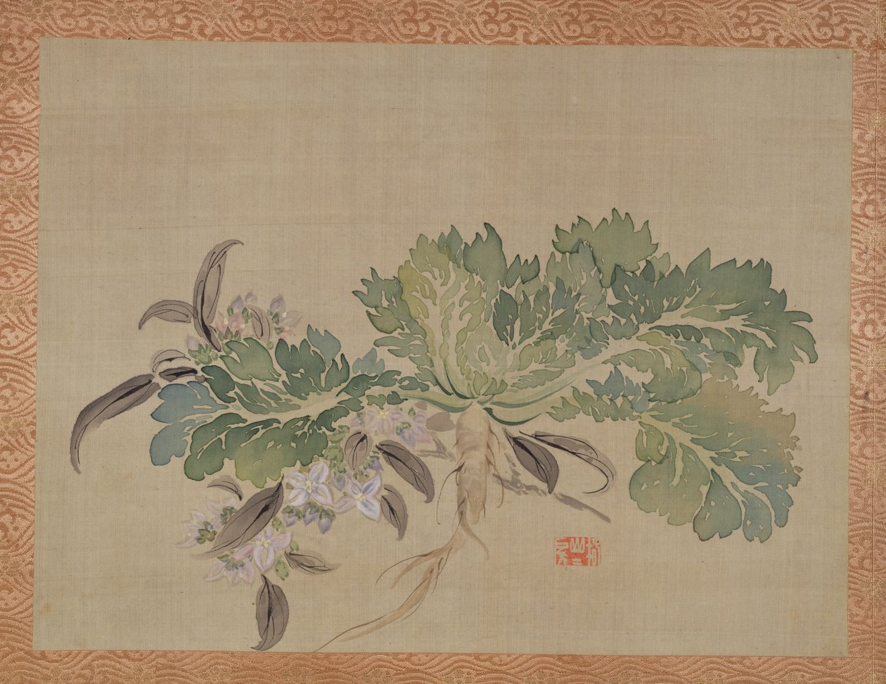 Una tuberosa, 1851 de Tsubaki Chinzan