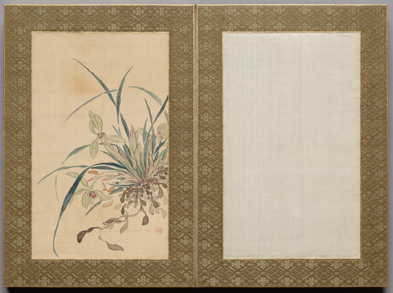 Pintar a partir de flores y hierbas de Tsubaki Chinzan