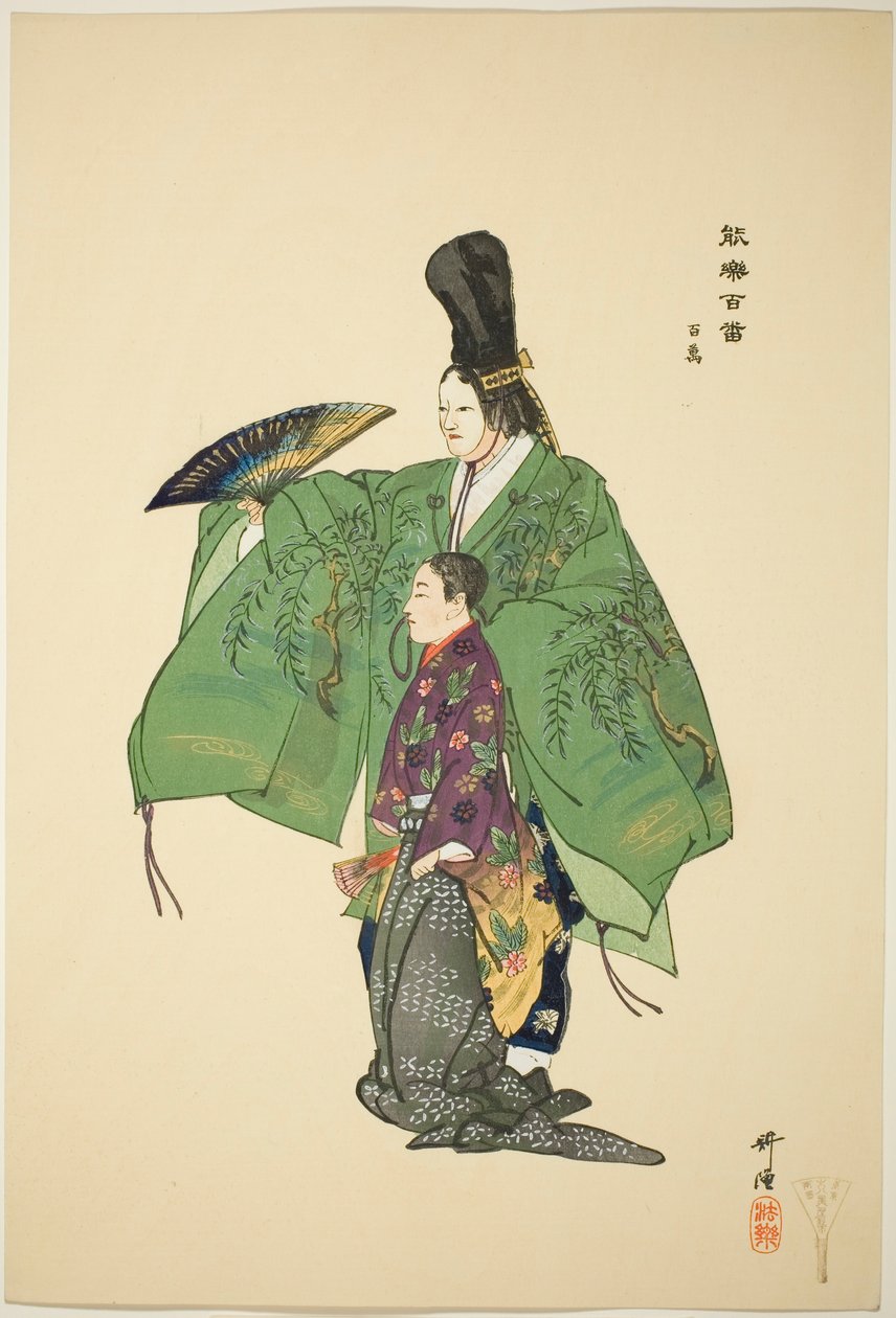 Hyakuman, de la serie "Cien No Dramas (Nogaku hyakuban)" de Tsukioka Kogyo