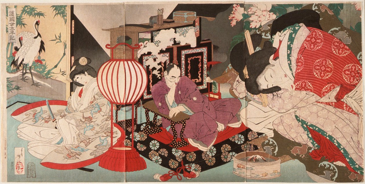 Una mujer salvando a la nación: Crónica de la gran paz de Tsukioka Yoshitoshi