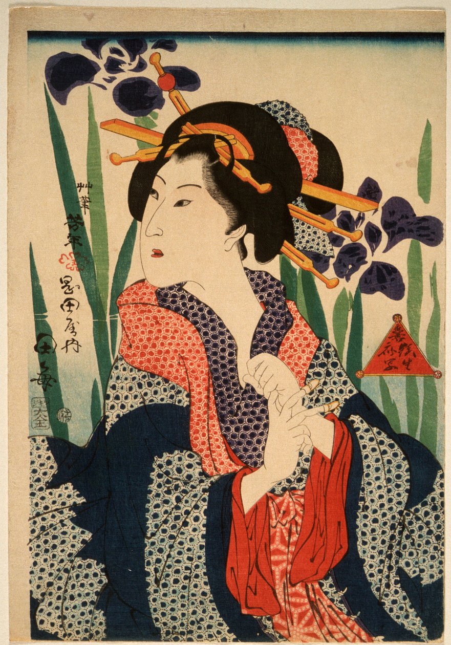 La cortesana Taume de Tsukioka Yoshitoshi