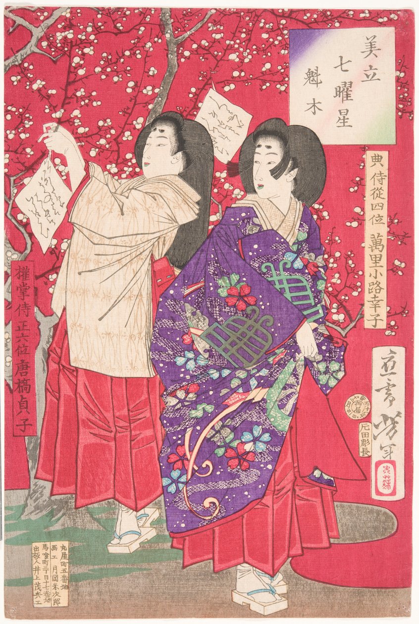 Leña para el ciruelo de Tsukioka Yoshitoshi