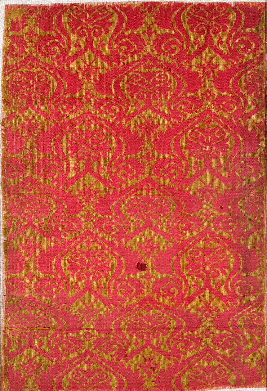 Fragmento textil, siglo XIV-XV de Turkish School