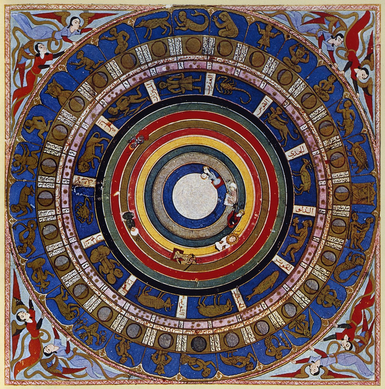 Macrocosmos, de Zubdet ut Tevarih por Lokman, 1583 de Turkish School