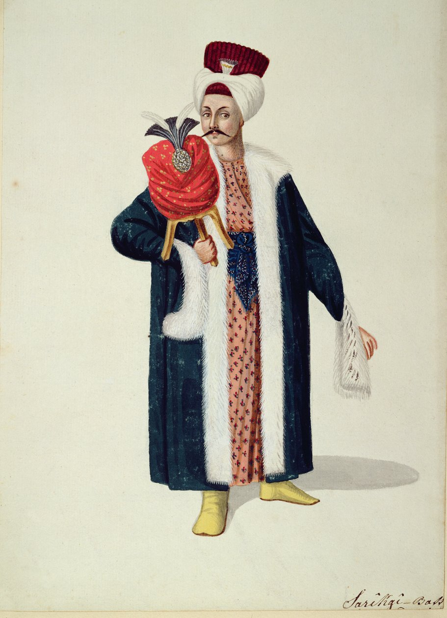 Sarik Basa, Maestro del Turbante, período otomano, tercer cuarto del siglo XVIII de Turkish School