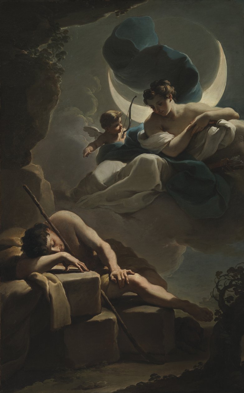 Selene y Endimión de Ubaldo Gandolfi