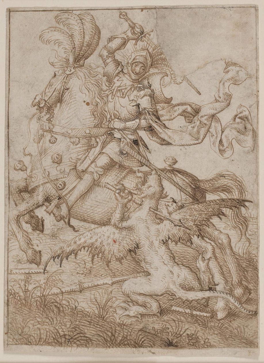 San Jorge matando al dragón de Ubekendt