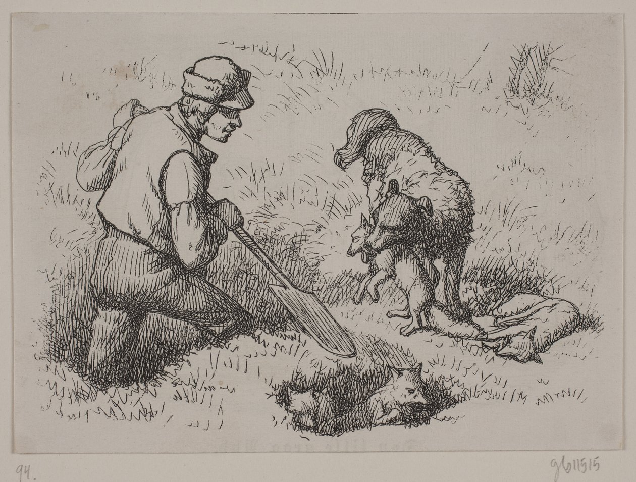 Ilustración de "Hr. Mikkel", poema de Christian Richardt de Ubekendt