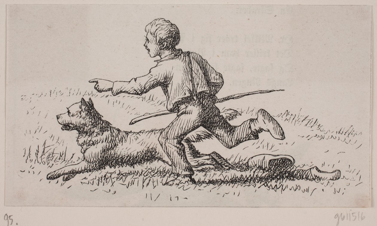 Ilustración para "Sr. Mikkel", poema de Christian Richardt de Ubekendt