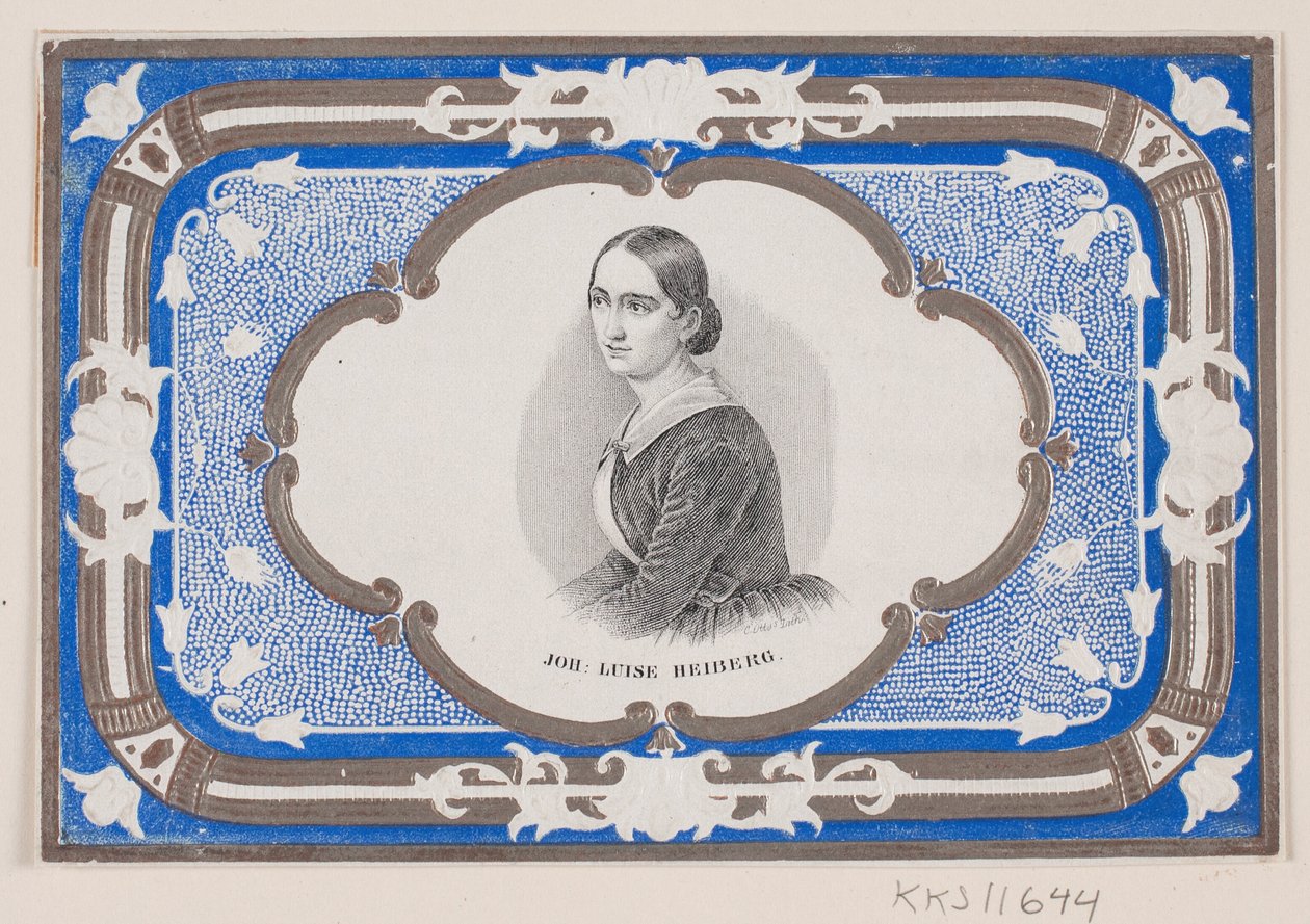 Johanne Luise Heiberg. Envoltura de chocolate de Ubekendt