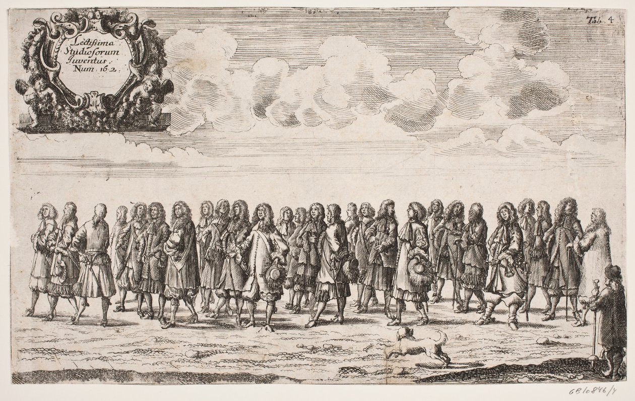 Desfile con motivo de la inauguración de la Universidad de Kiel. Tabla 4 de Ubekendt