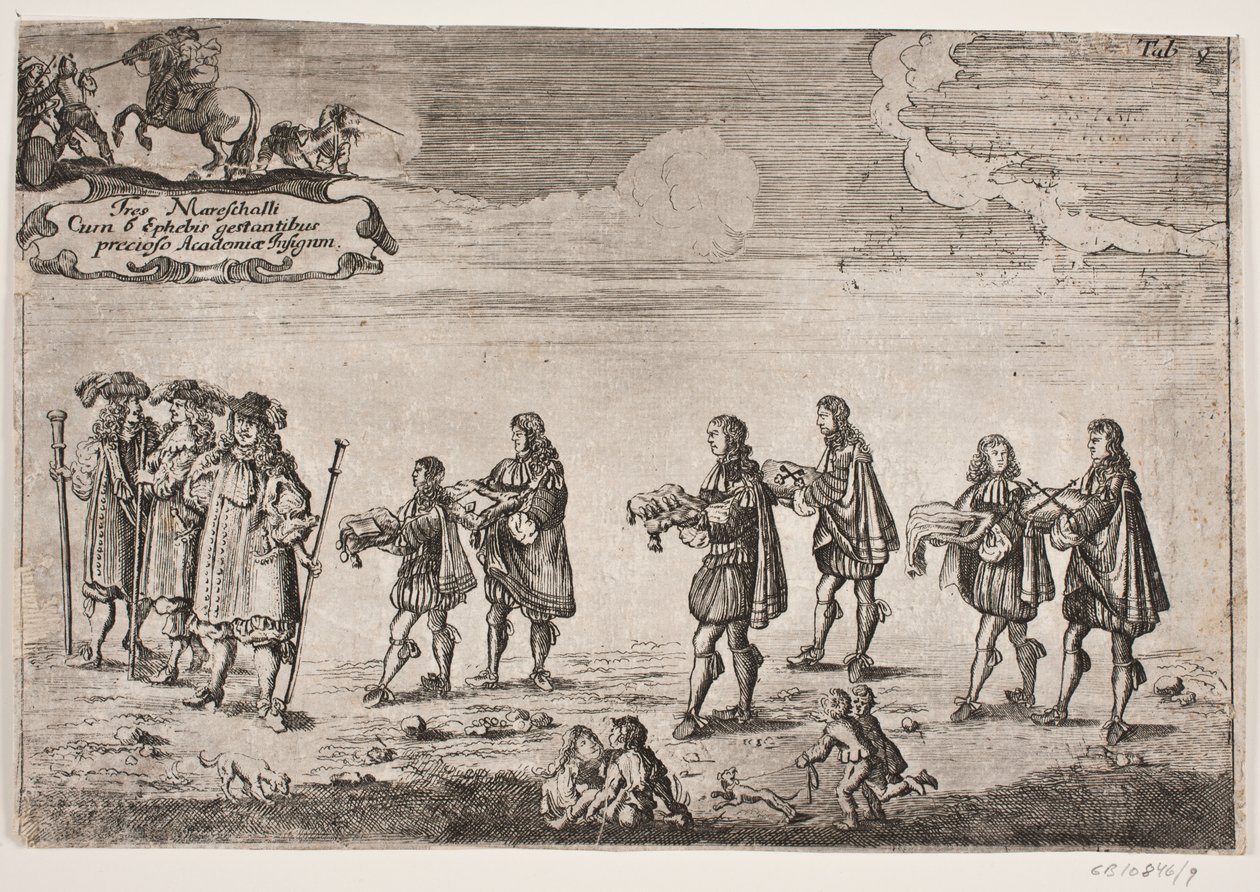 Procesión con motivo de la inauguración de la Universidad de Kiel. Tabla 9 de Ubekendt