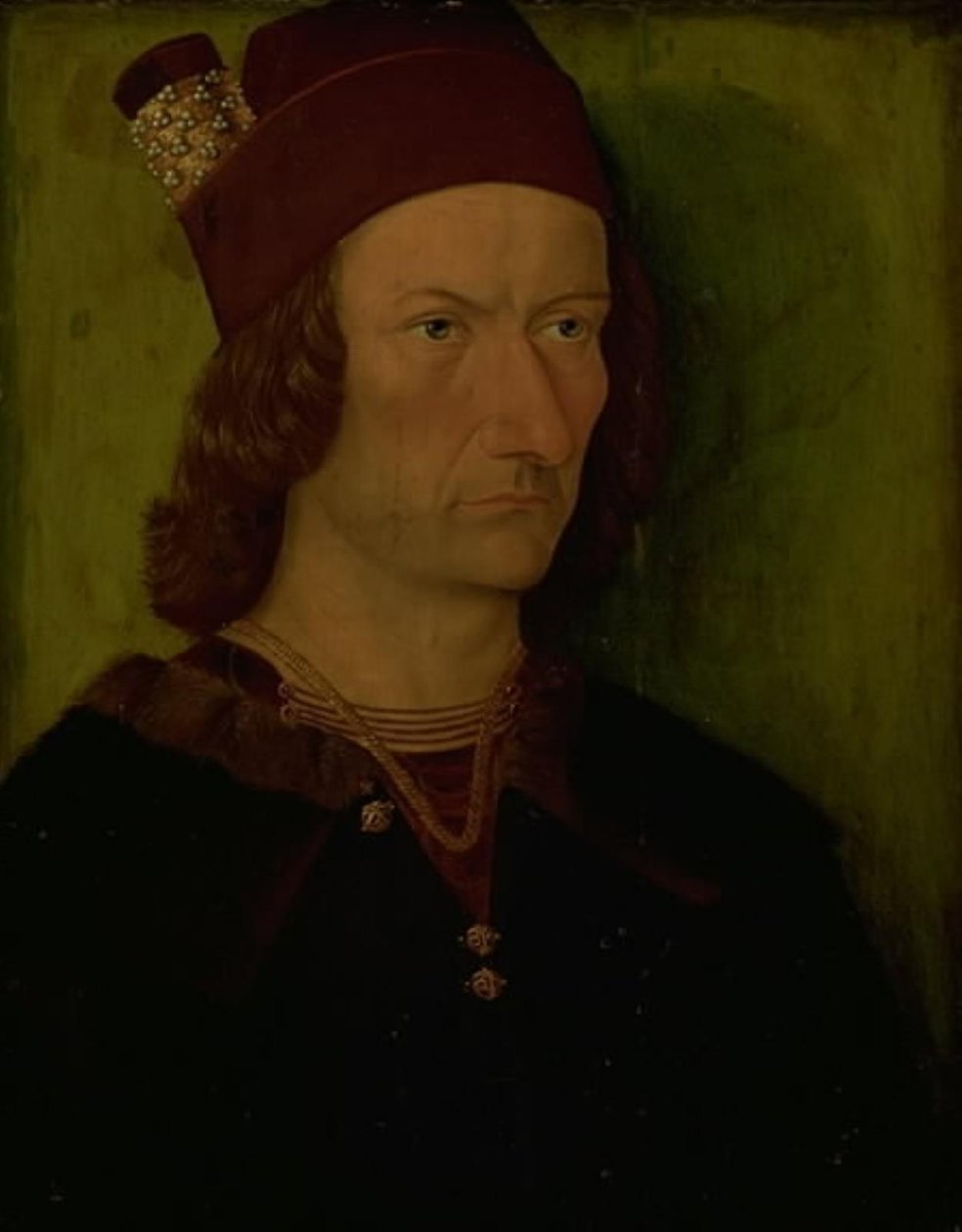 Retrato de un hombre de Ubekendt tysk anden halvdel af 1400 tallet
