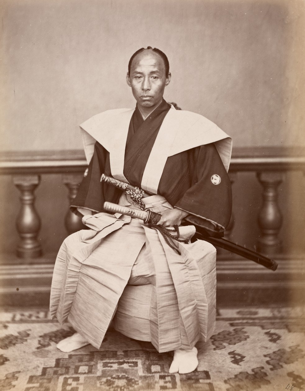 Samurái (Harada Kiichi), Nagasaki, Japón, c.1870 de Ueno Hikoma