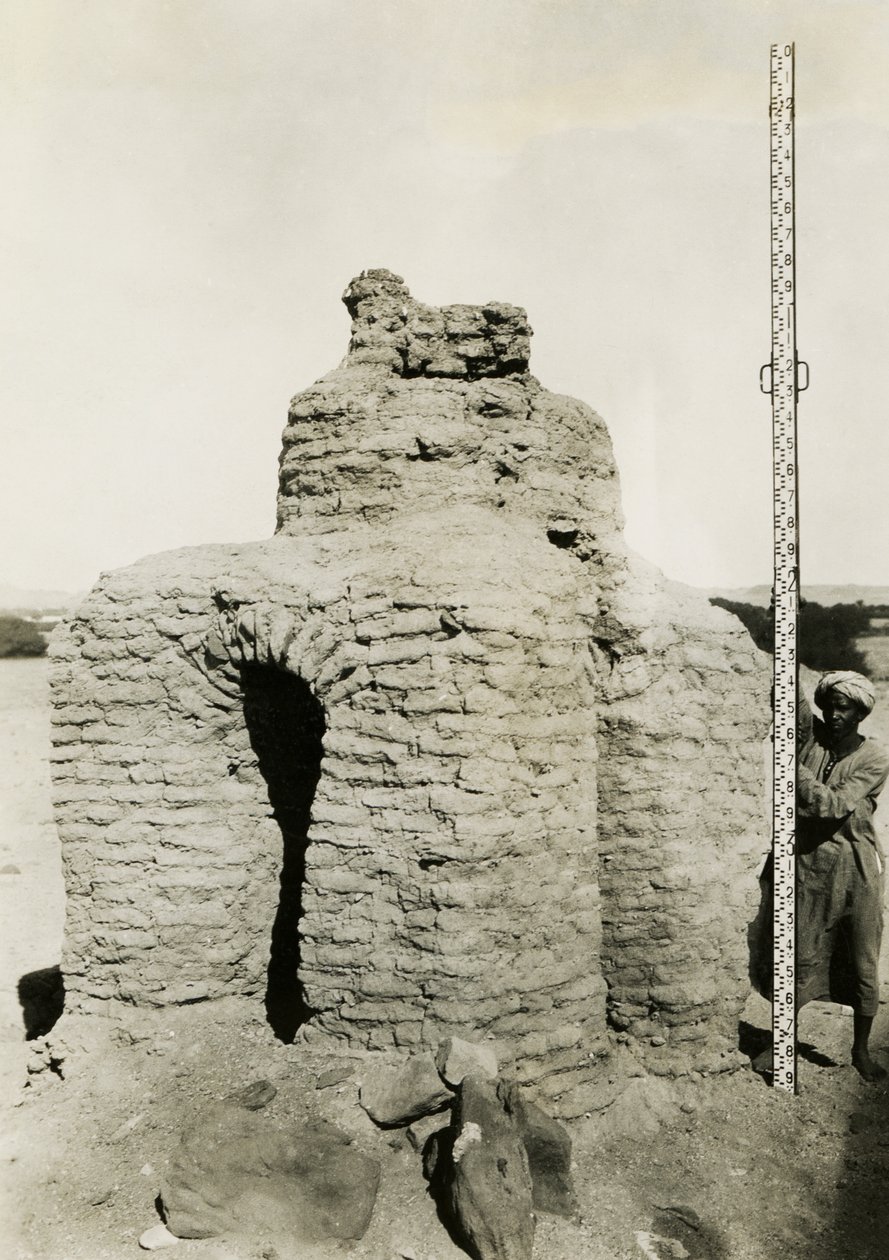 Tumba cristiana en necrópolis, Qasr Ibrim, Egipto, fotografía de Ugo Monneret de Villard de Ugo Monneret de Villard