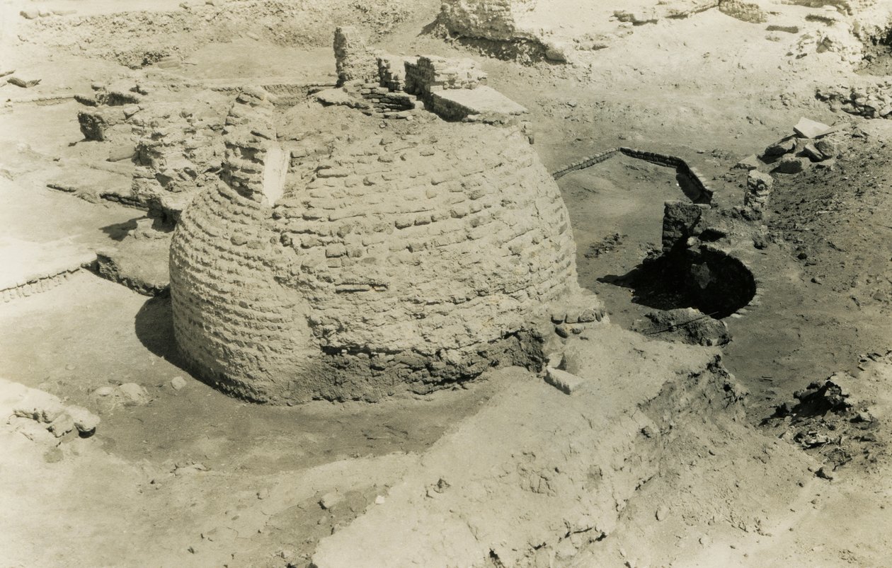 Edificio abovedado, al-Fustat, Egipto, fotografía de Ugo Monneret de Villard de Ugo Monneret de Villard