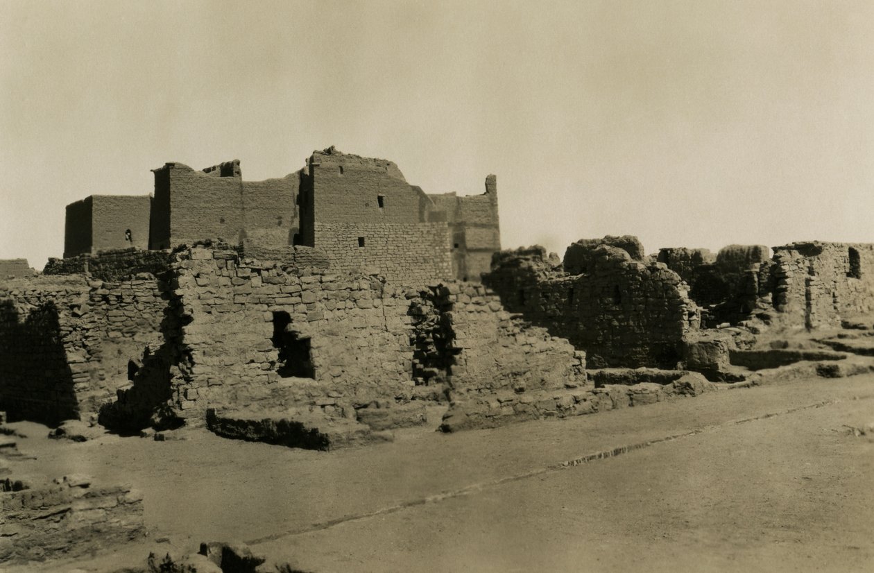 Monasterio de San Simeón, Asuán, Egipto, fotografía de Ugo Monneret de Villard de Ugo Monneret de Villard