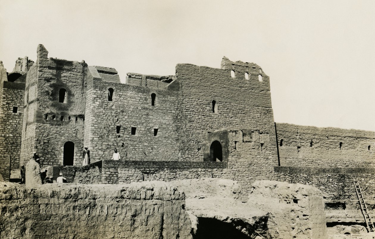 Monasterio de San Simeón tras su restauración, Asuán, Egipto, fotografía de Ugo Monneret de Villard de Ugo Monneret de Villard