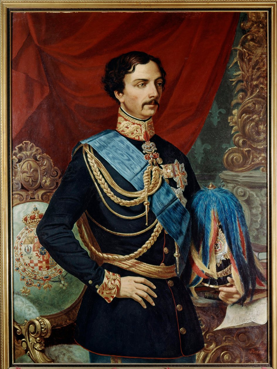Carlos de Borbón Parma (1799 -1883), Duque de Parma - Carlos III de Borbón (1823 - 1854) Siglo XIX (óleo sobre lienzo) de Ulisse Passani